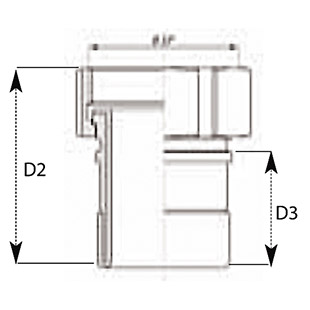 衬氟内螺纹光滑管尾接头  TYPE PLGI