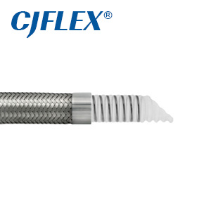 CJFLEX TCWS 螺旋钢丝增强波纹特氟龙软管