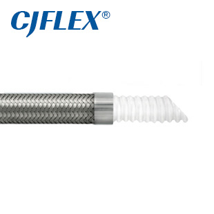 CJFLEX TCS 钢丝编织增强波纹特氟龙软管